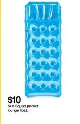 Target Sun Squad Pocket Lounge Float offer