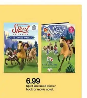 Target Spirit Untamed Sticker Book Or Movie Novel offer