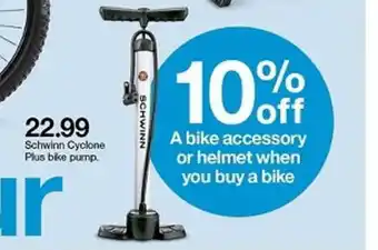 Target Schwinn Cyclone Plus Bike Pump offer