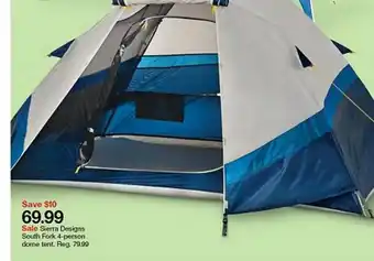 Target Sierra Designs South Fork 4 Person Dome Tent. offer