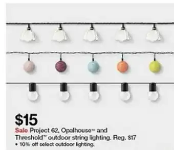 Target Project 62 Opalhouse And Threshokl Oudoor String Lighting offer