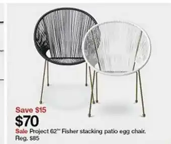 Target Protect 62 Fisher Stacking Patio Egg Chair offer
