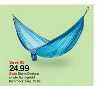 Target Sierra Designs Single Lightweight Hammock offer