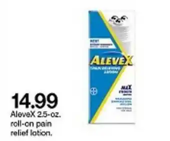 Target Alevex 2.5-oz. Roll-on Pain Relief Lotion offer