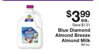 Fairway Store Market Blue Diamond Almond Breeze Almond Milk offer