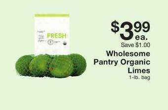 Fairway Store Market Wholesome Pantry Organic Limes offer