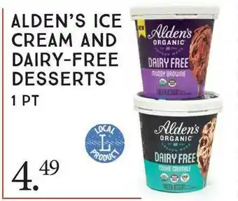Market of Choice Alden's Ice Cream And Dairy-free Desserts offer