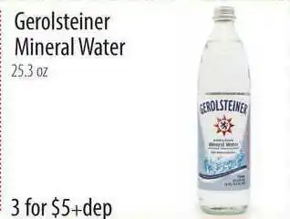 Market of Choice Gerolsteiner Mineral Water offer