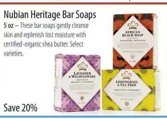 Market of Choice Nubian Heritage Bar Soaps offer