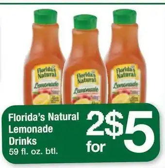 ACME Florida's Natural Lemonade Drinks offer