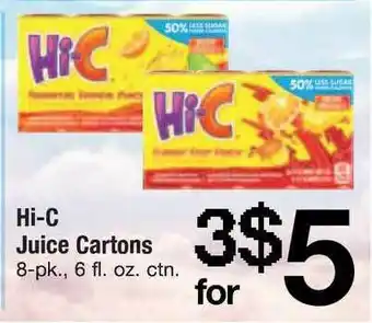 ACME Hi-c Juice Cartons offer