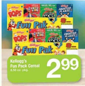 ACME Kellogg's Fun Pack Cereal offer