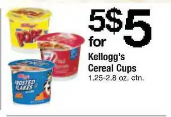 ACME Kellogg's Cereal Cups offer