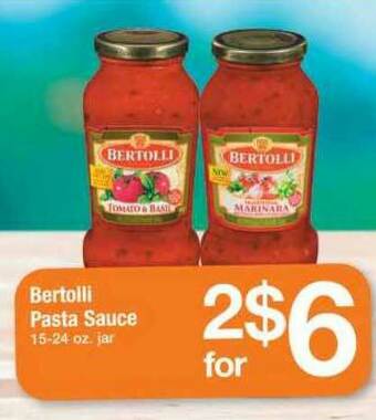 ACME Bertolli Pasta Sauce offer