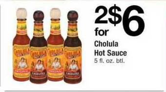 ACME Cholula Hot Sauce offer