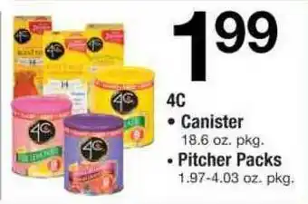 ACME 4c Canister, Pitcher Packs offer