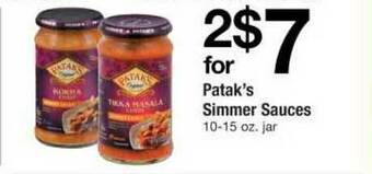 ACME Patak's Simmer Sauces offer