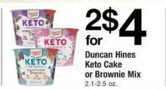 ACME Duncan Hines Keto Cake Or Brownie Mix offer