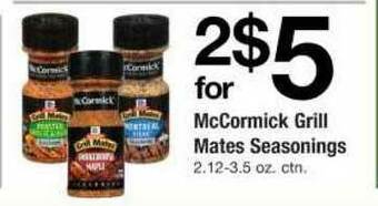 ACME Mccormick Grill Mates Seasonings offer