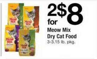 ACME Meow Mix Dry Cat Food offer