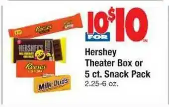 ACME Hershey Theater Box Or 5 Ct. Snack Pack offer