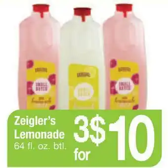ACME Zeigler's Lemonade offer