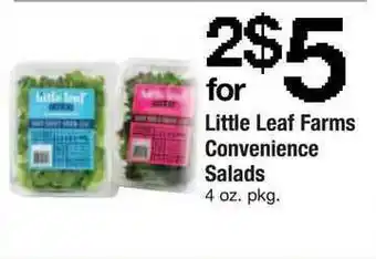 ACME Little Leaf Farms Convenience Salads offer