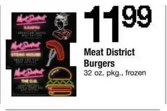 ACME Meat District Burgers offer