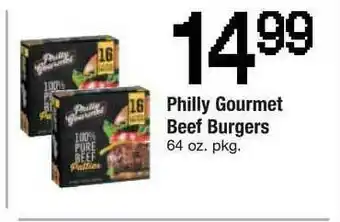 ACME Philly Goourmet Beef Burgers offer