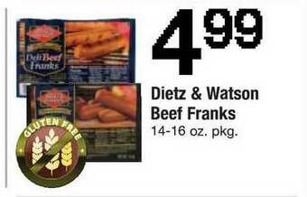 ACME Dietz & Watson Beef Franks offer