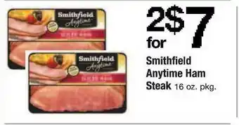 ACME Smithfield Anytime Ham Steak offer
