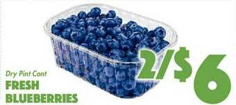 The Food Emporium Fresh Blueberries offer