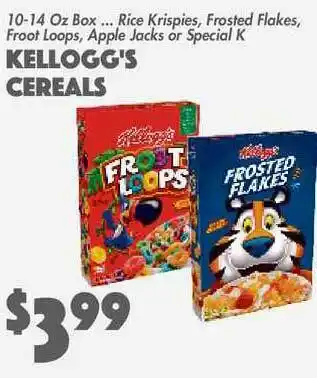 The Food Emporium Kellogg's Cereals offer