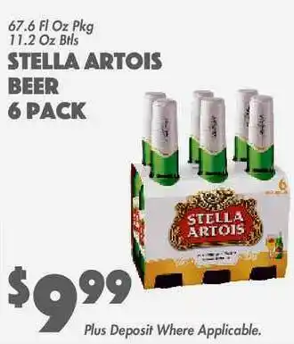 The Food Emporium Stella Artois Beer 6 Pack offer