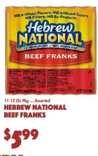 The Food Emporium Hebrew National Beef Franks offer
