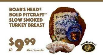The Food Emporium Boar's Head Bold Pitcraft Slow Smoked Turkey Breast offer