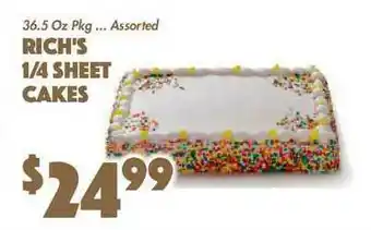 The Food Emporium Rich's 1-4 Sheet Cakes offer