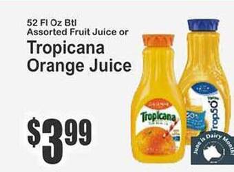 Key Food Tropicana Orange Juice offer