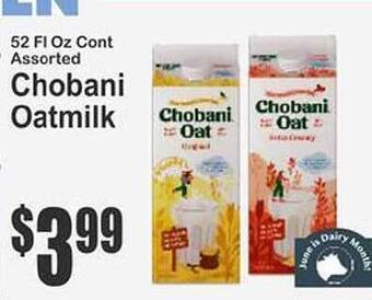 Key Food Chobani Oatmilk offer