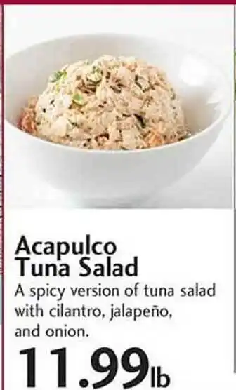 Sunset Foods Capulco Tuna Salad offer