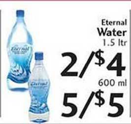 Sunset Foods Eternal Water offer