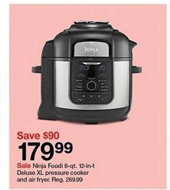 Target Ninja Foodi 8-qt. 12-in-1 Deluxe Xl Pressure Cooker And Air Fryer offer