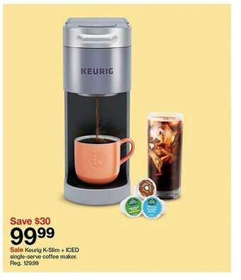 Target Keurig K-slim + Iced Single-serve Coffee Maker offer