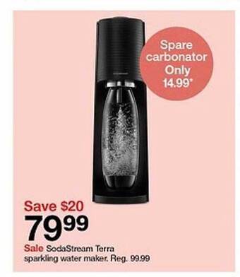 Target Sodastream Terra Sparkling Water Maker offer