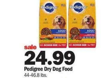 Meijer Pedigree Dry Dog Food offer
