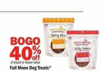 Meijer Full Moon Dog Treats offer