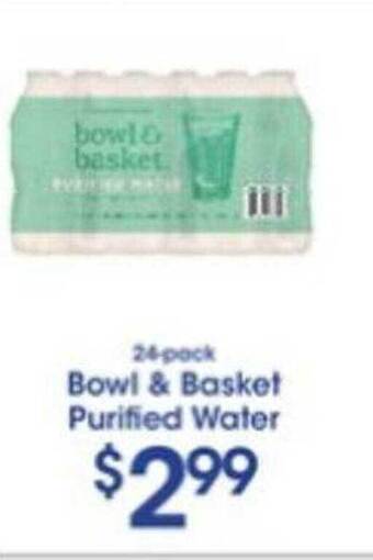 Price Rite Bowl & Basket Purified Water offer