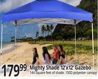 Ocean State Job Lot Mighty Shade 12'x12'gazebo offer