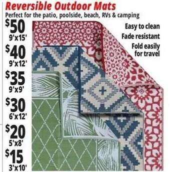 Ocean State Job Lot Reversible Outdoor Mats offer