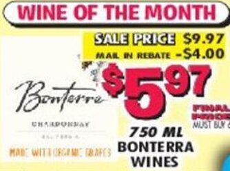 Miners County Market 750 ml Boterra Wines offer